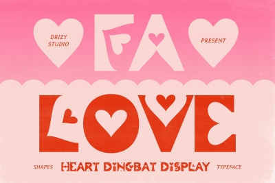 Falove - Heart Dingbat Display Font