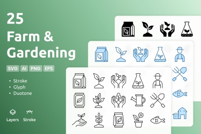 Farm & Gardening - Icons Pack
