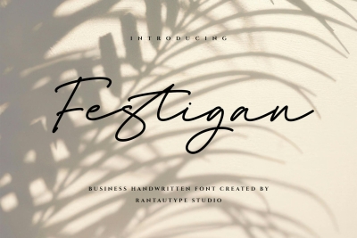 Festigan Business Handwritten Font