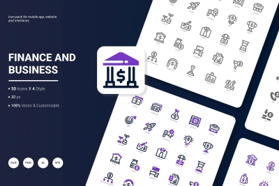Finance and Business Icon Pack
