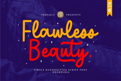 Flawless Beauty - Quirky Handwritten Font