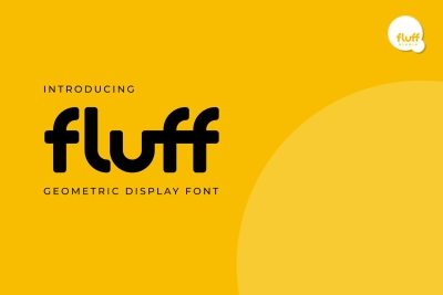 Fluff - Geometric Display Font