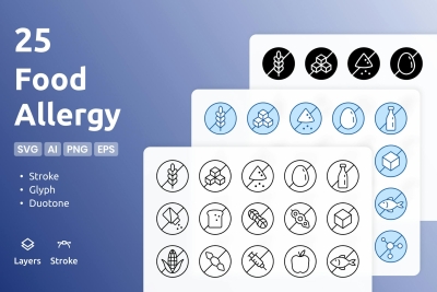 Food Allergy - Icons Pack