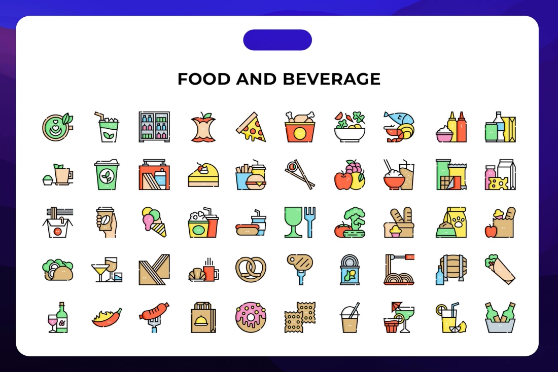 Food and Beverage Icons