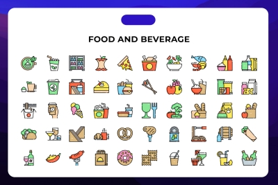 Food and Beverage Icons