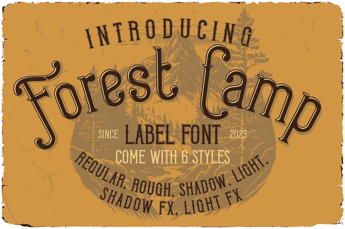 Forest Camp Display Font