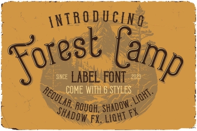 Forest Camp Display Font