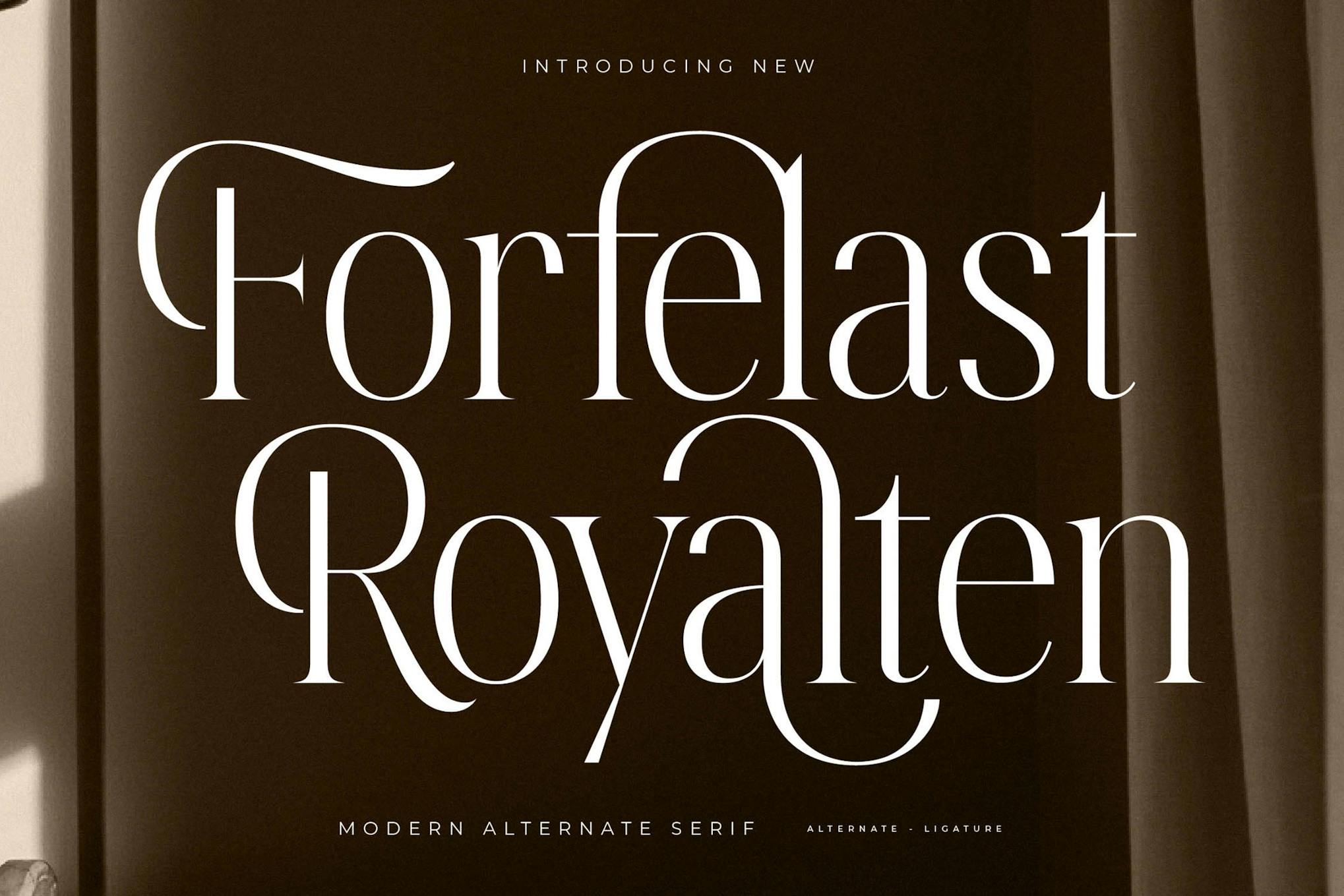 Forfelast Royalten Modern Alternate Serif Font