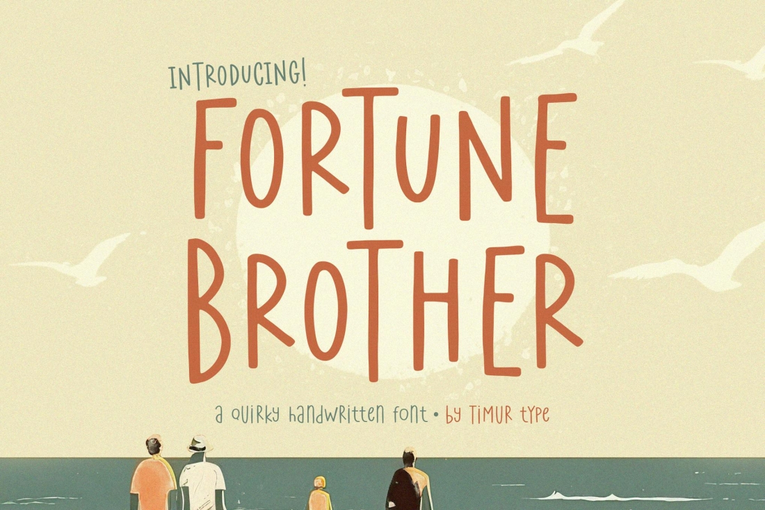 Fortune Brother - Quirky Handwritten Font TT