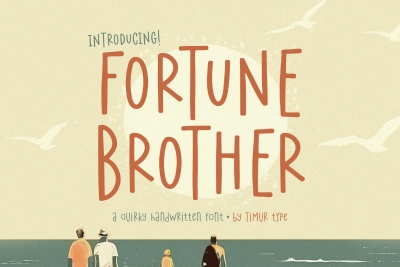 Fortune Brother - Quirky Handwritten Font TT