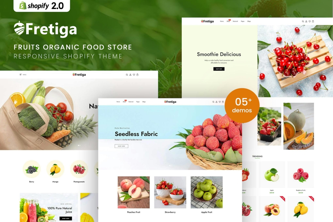 Fretiga - Fruits Organic Food Shopify 2.0 Theme