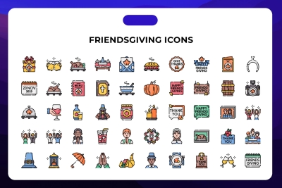 Friendsgiving Icons