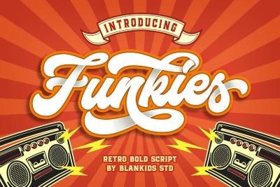 Funkies Bold Script Font