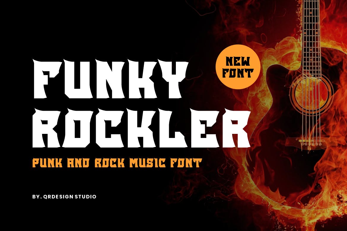 Funky Rockler – Punk & Music Font