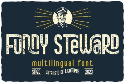 Funny Steward Display Font