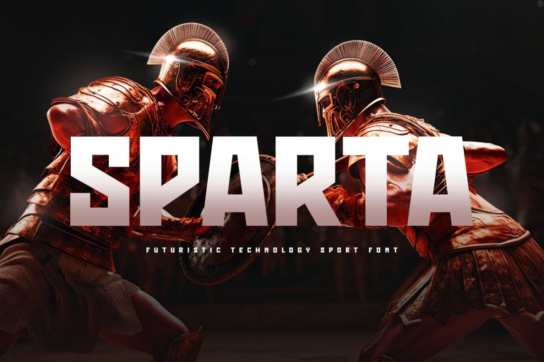 Futuristic Technology Sport Font