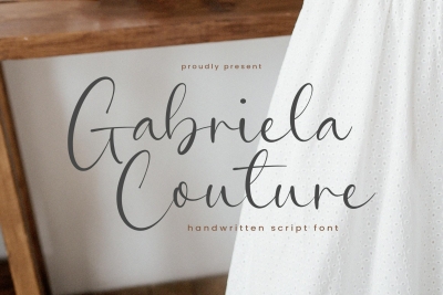 Gabriela Couture - Handwritten Script Font TT