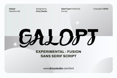 Galopt - Experimental Fusion Font