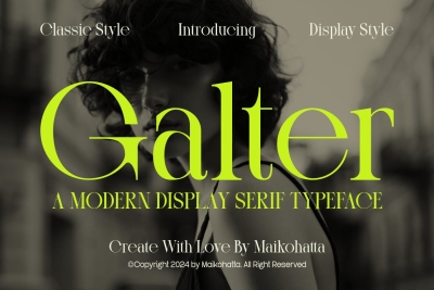 Galter - Modern Display Serif Typeface