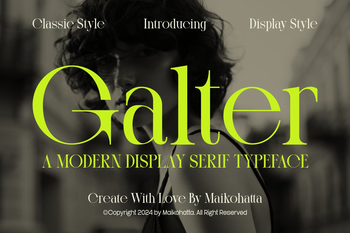 Galter – Modern Display Serif Typeface