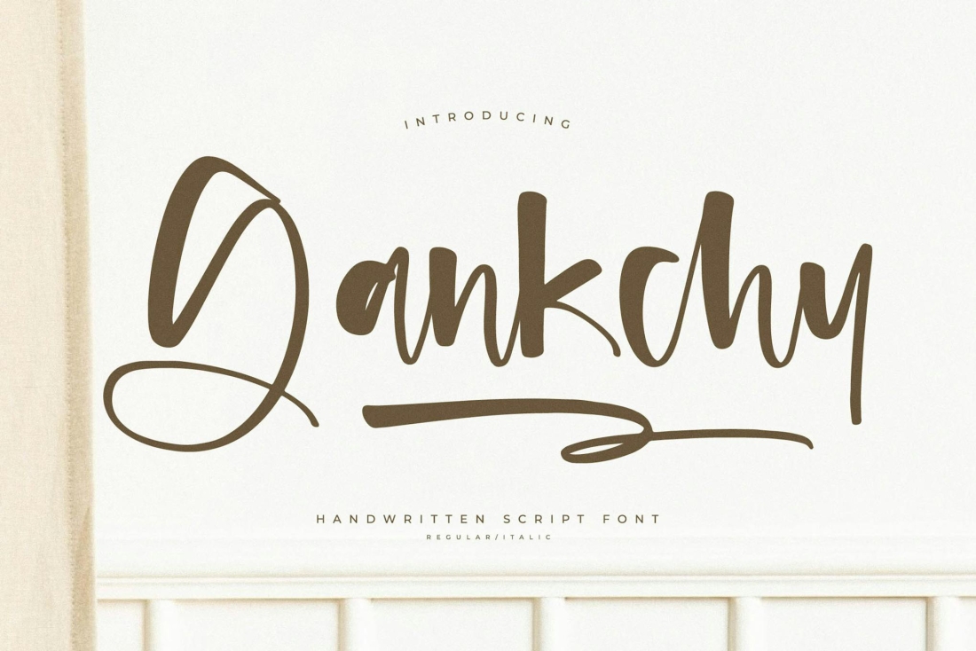 Gankchy Handwritten Script Font