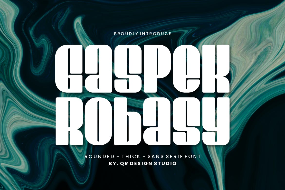 Gaspek Robasy – Rounded & Thick Font