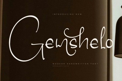 Gemshelo Modern Handwritten Font