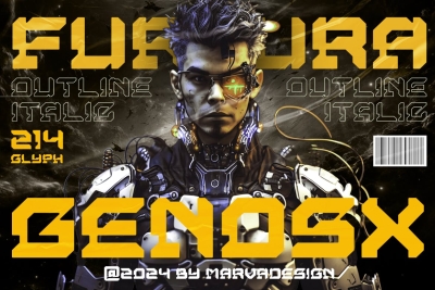 Genosx - A Retro Future Font