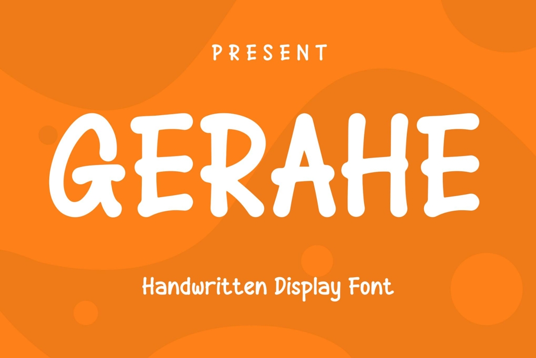 GERAHE - Handwritten Display Font
