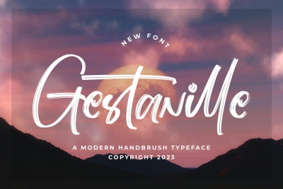 Gestanille - Brush Font