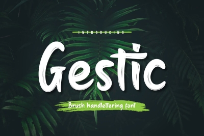 Gestic - Brush Handwritten Font