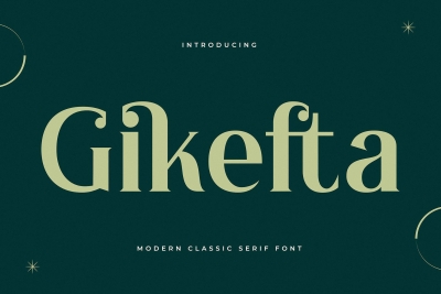 Gikefta Modern Classic Serif Font
