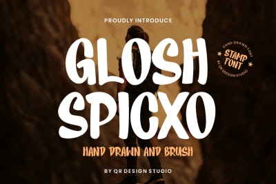 Glosh Spicxo - Marker & Stamp Font