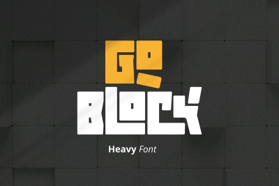 Goblock - Heavy Font