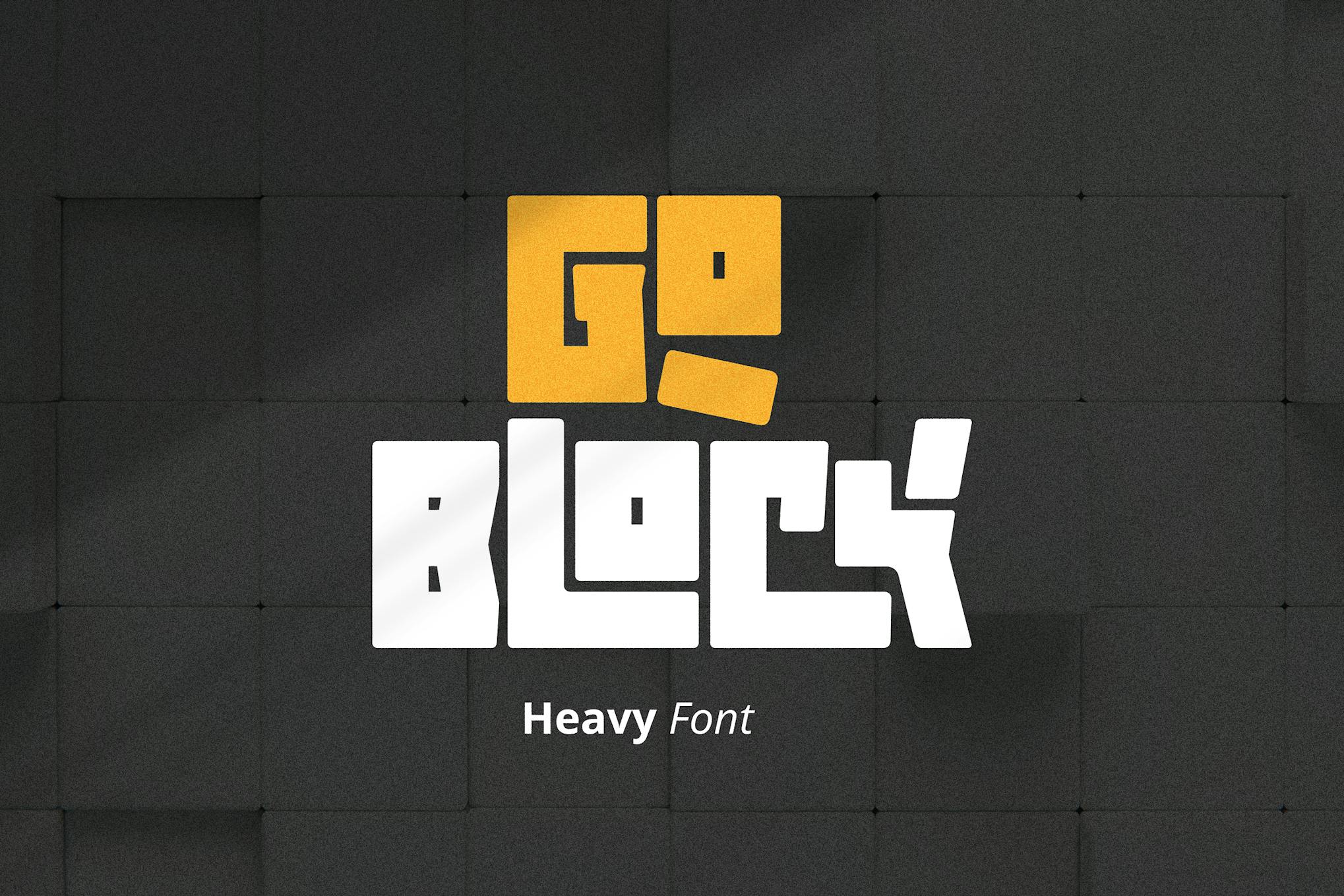 Goblock - Heavy Font