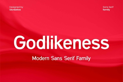 Godlikeness Modern Sans Serif Font Family