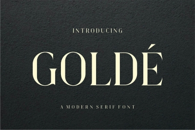 GOLDE Modern Serif Font
