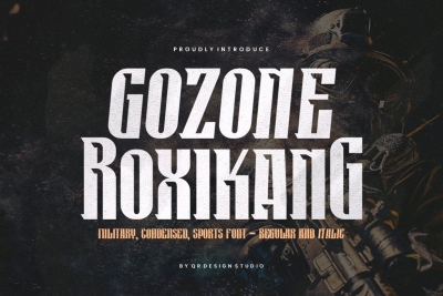 Gozone Roxikang - Tall & Military Font