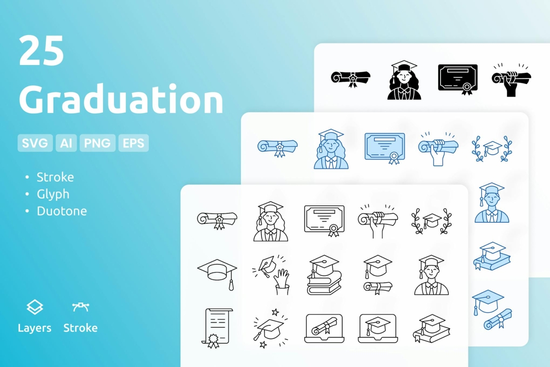 Graduation - Icons Pack