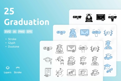Graduation - Icons Pack