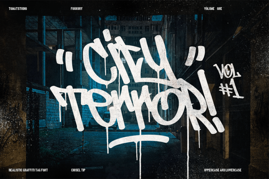 Graffiti Fonts| City Terror v1