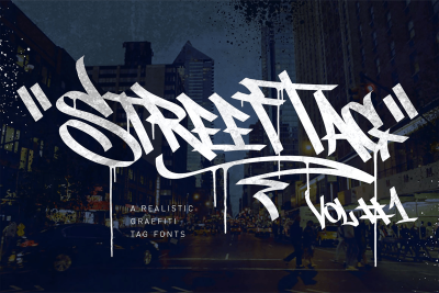Graffiti fonts Street Tag Vol1