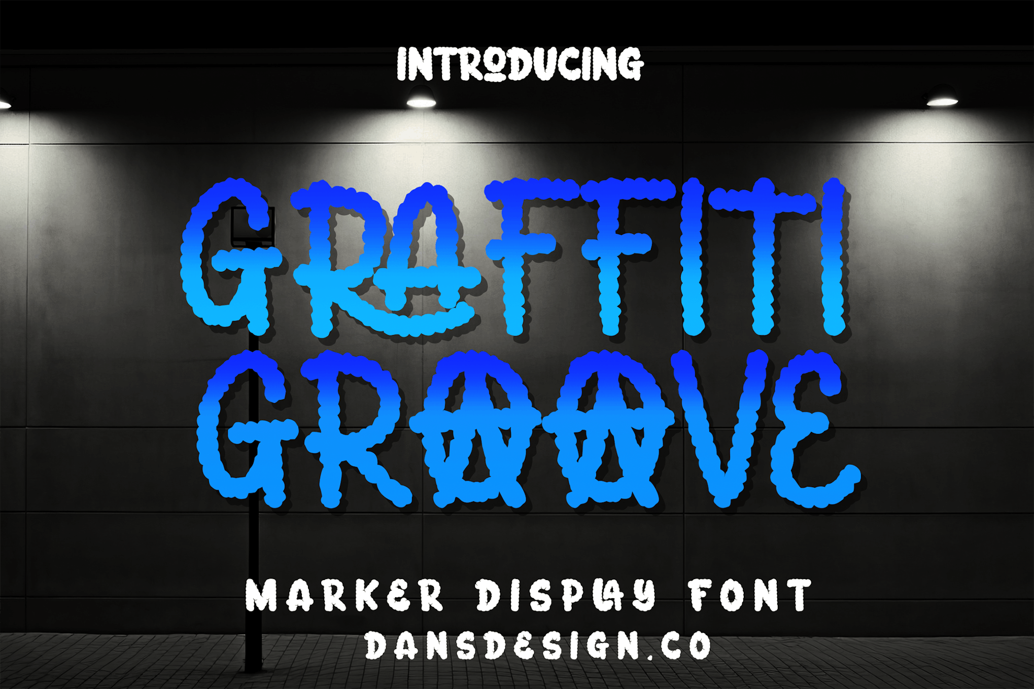 GRAFFITI GROOVE Marker Graffiti Bubble Font