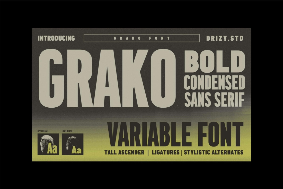 Grako - Bold Condensed Variable Font