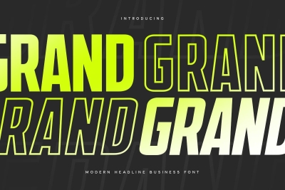 Grand - Modern Headline Business Font