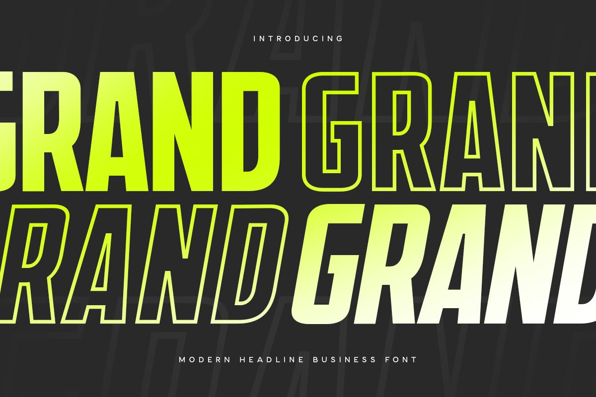 Grand – Modern Headline Business Font