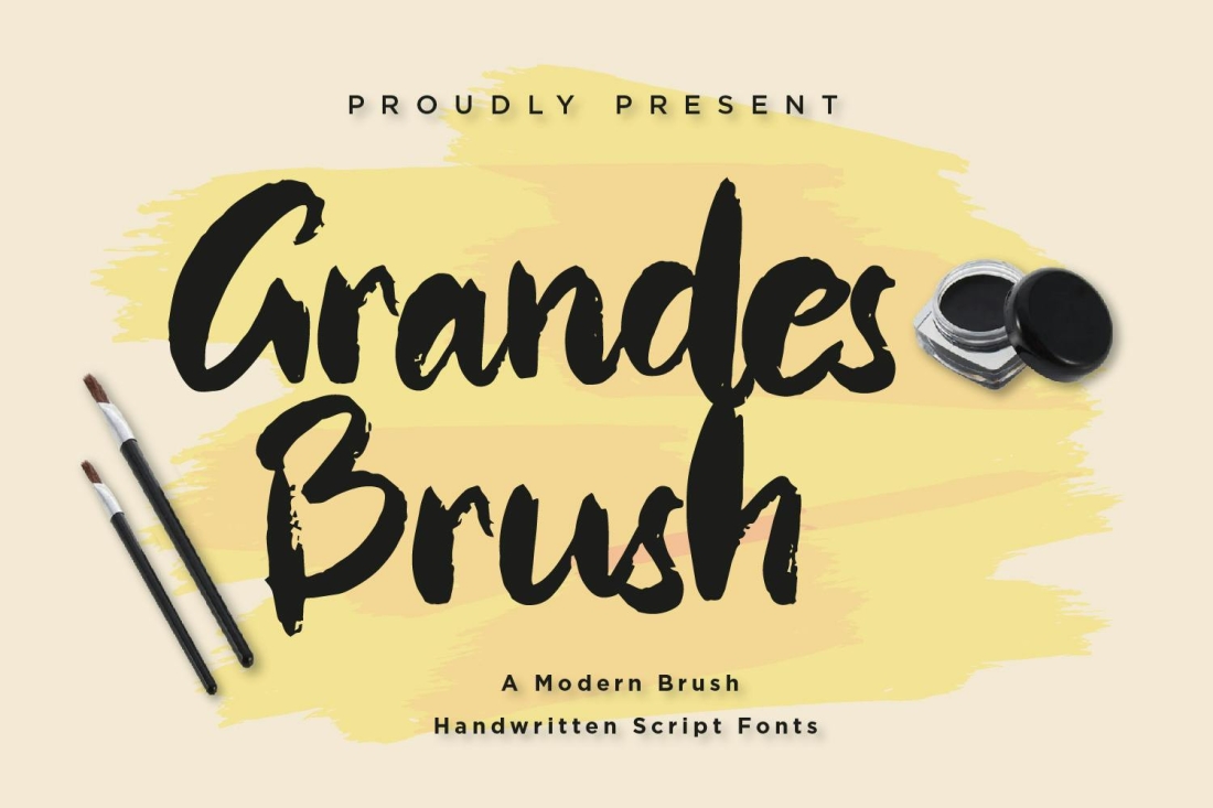 Grandes Brush - Modern Brush Handwritten fonts