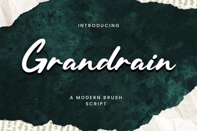 Grandrain - A Modern Brush Script