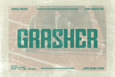 Grasher - Sport Font