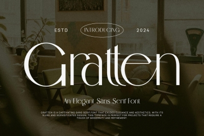Gratten Elegant Sans Serif Font